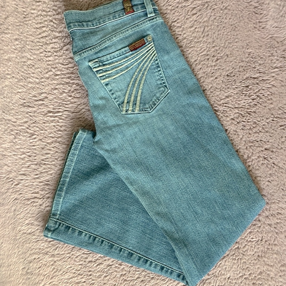 7 For All Mankind Light Wash Dojo